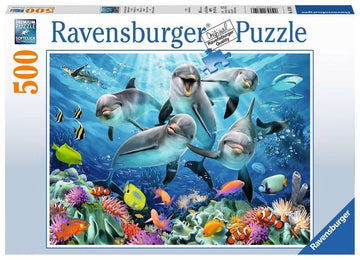 Ravensburger - Delfine im Korallenriff - 500 Teile Puzzle - Nur CHF 15.90! Jetzt kaufen auf fluxed.ch